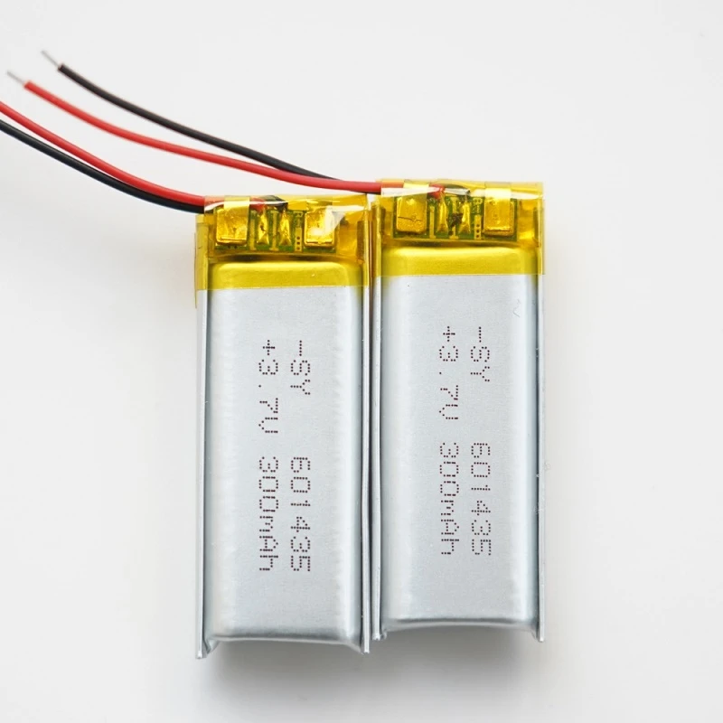 3,7 V 300 mah Li Polymer oppladbart batteri